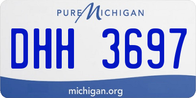 MI license plate DHH3697