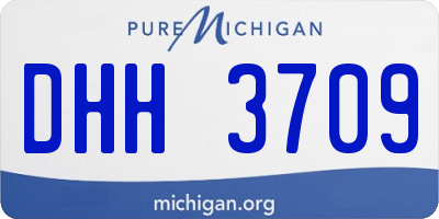 MI license plate DHH3709