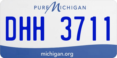 MI license plate DHH3711