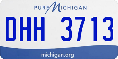 MI license plate DHH3713