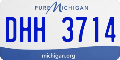 MI license plate DHH3714