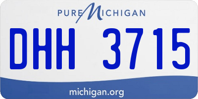 MI license plate DHH3715
