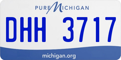 MI license plate DHH3717