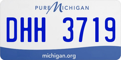 MI license plate DHH3719