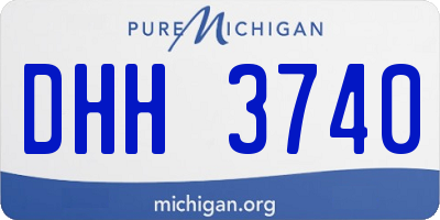 MI license plate DHH3740