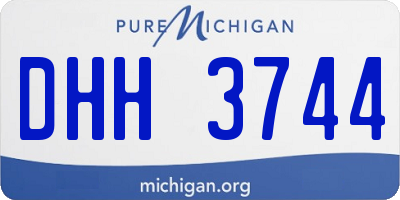 MI license plate DHH3744