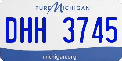 MI license plate DHH3745