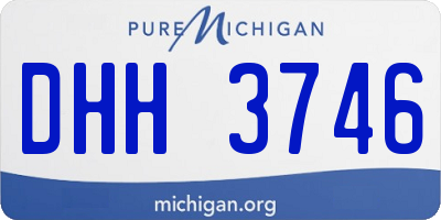 MI license plate DHH3746