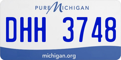 MI license plate DHH3748