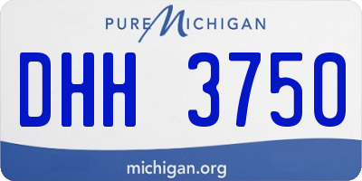 MI license plate DHH3750