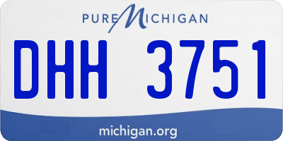 MI license plate DHH3751