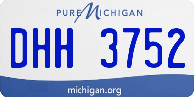 MI license plate DHH3752
