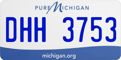 MI license plate DHH3753