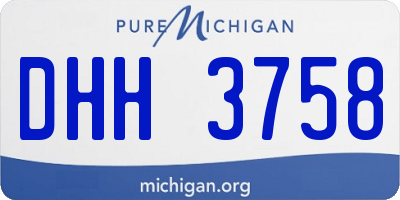MI license plate DHH3758