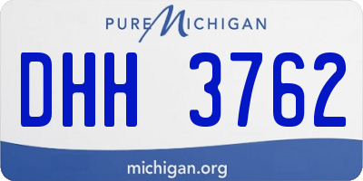 MI license plate DHH3762