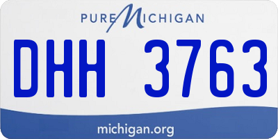 MI license plate DHH3763