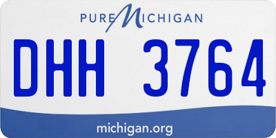 MI license plate DHH3764
