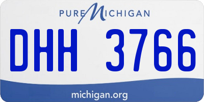 MI license plate DHH3766