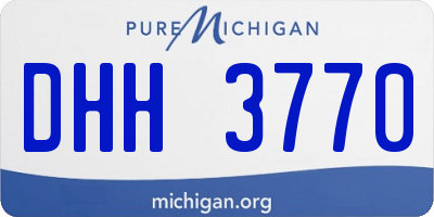 MI license plate DHH3770