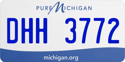 MI license plate DHH3772