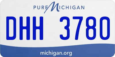 MI license plate DHH3780