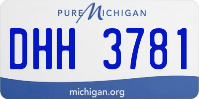 MI license plate DHH3781