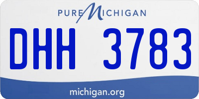 MI license plate DHH3783