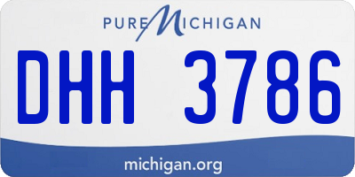 MI license plate DHH3786