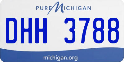 MI license plate DHH3788