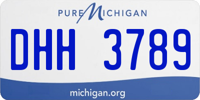 MI license plate DHH3789