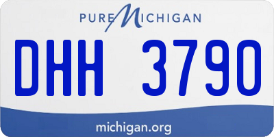 MI license plate DHH3790
