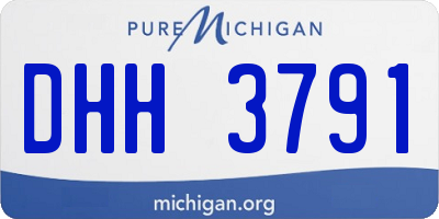 MI license plate DHH3791