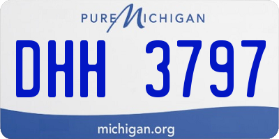 MI license plate DHH3797
