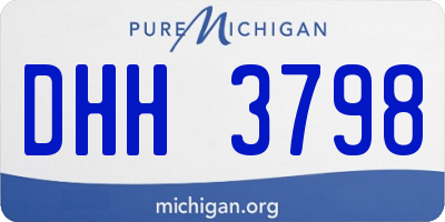 MI license plate DHH3798