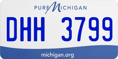 MI license plate DHH3799
