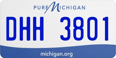 MI license plate DHH3801