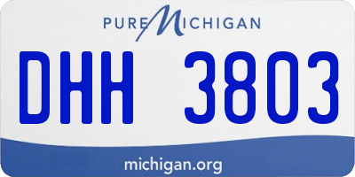 MI license plate DHH3803