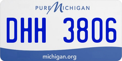 MI license plate DHH3806