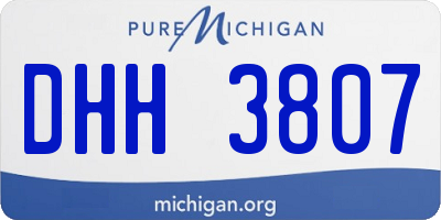 MI license plate DHH3807