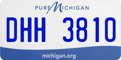 MI license plate DHH3810