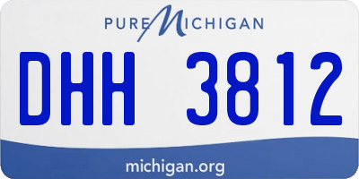 MI license plate DHH3812