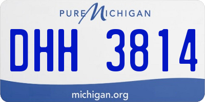 MI license plate DHH3814