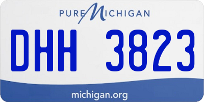 MI license plate DHH3823