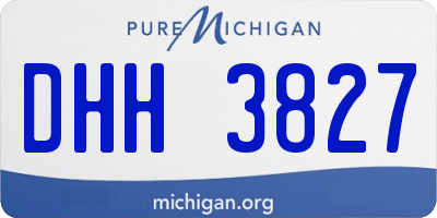 MI license plate DHH3827