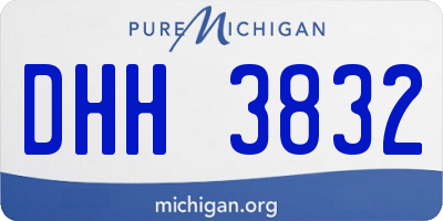 MI license plate DHH3832