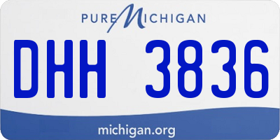 MI license plate DHH3836
