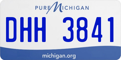 MI license plate DHH3841