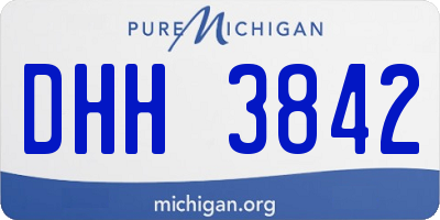 MI license plate DHH3842