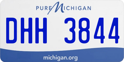 MI license plate DHH3844