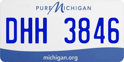 MI license plate DHH3846